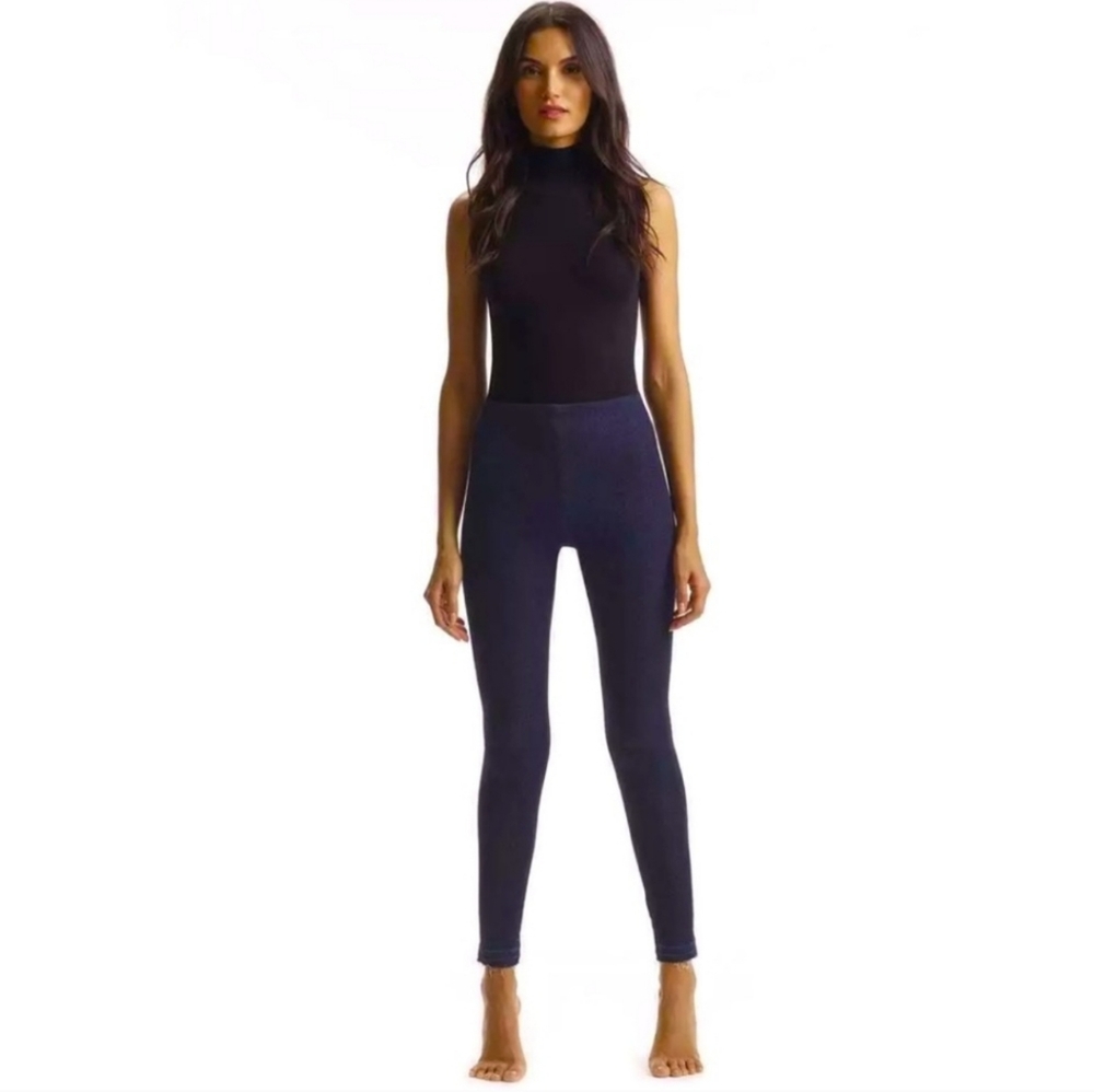 Dark Blue Denim Look Legging